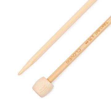 Clover Bamboo Single Point Needle 33cm (13in) (1 Pair)