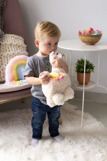 Lola Llama in Lion Brand Feels Like Butta, Go For Faux & Just My Stripe - Downloadable PDF