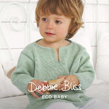 Kaftan - Jumper Knitting Pattern For Babies in Debbie Bliss Eco Baby by Debbie Bliss