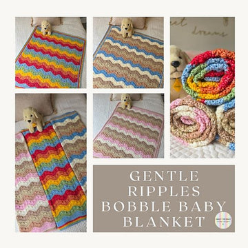 Gentle Ripples Bobble Baby Blanket