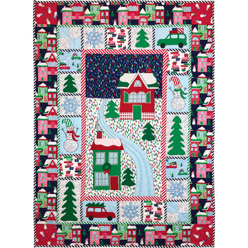 Michael Miller Fabrics Home for The Holidays Quilt - Downloadable PDF