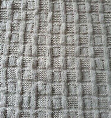 Little Squares DK Baby Blanket