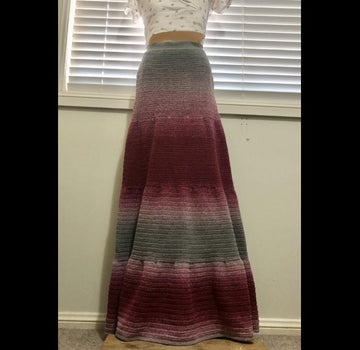 Rita Tiered Colour Gradient Maxi Skirt