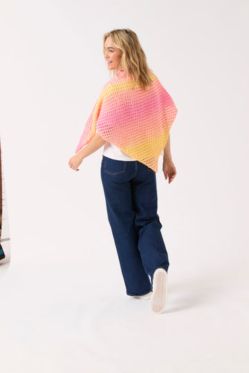 Crochet Shawl In One in Sirdar Jewelspun Ombre - Downloadable PDF