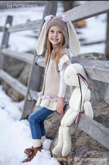 Bunny hooded vest
