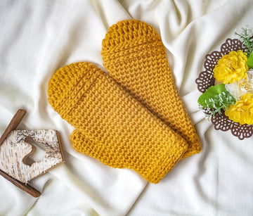 Quick Crochet Mittens 2 in 1