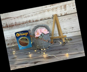 Basket of Flowers Chocolate Orange Cover Knitting Pattern
