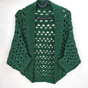 Forest Leaves Cocoon Shrug