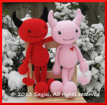 Devils in Love Amigurumi Crochet Pattern