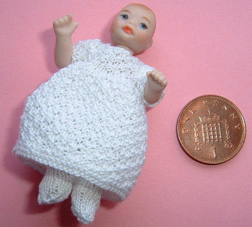 1:12th scale Baby dress and tights