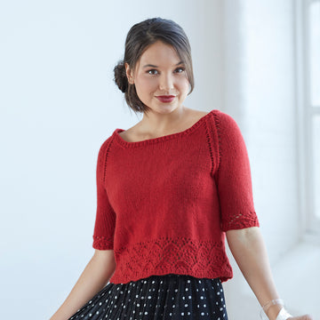 Fritillaria Pullover in Valley Yarns Wachusett - 862 - Downloadable PDF