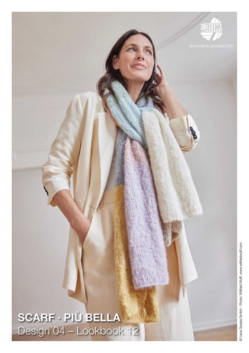 Scarf in Piu Bella in Lana Grossa - 0412 - Downloadable PDF