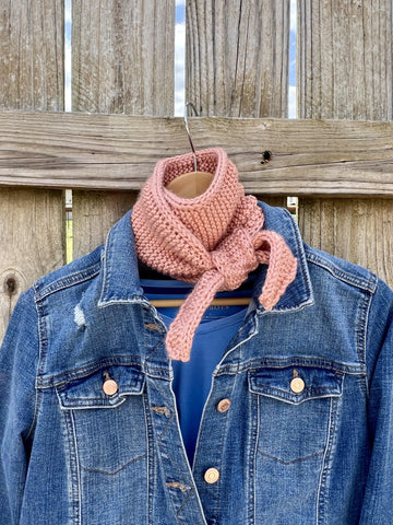 Cherry Blossom Scarf -- a loom knit pattern