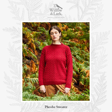 Pheobe Sweater - Jumper Knitting Pattern For Women in Willow & Lark Heath Solids by Willow & Lark