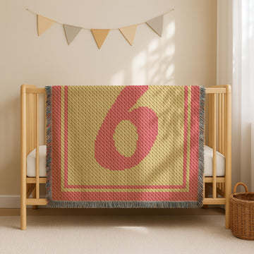 Number 6 Baby Blanket C2C CROCHET PATTERN | 6th Birthday
