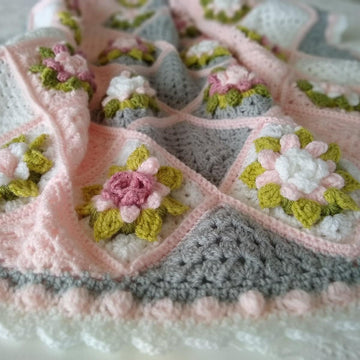 Blush Blossom Baby Blanket