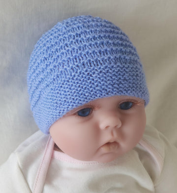 Trey - Baby’s 4ply ridge stitch beanie