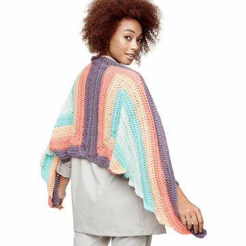 Spread Your Wings Shawl in Caron x Pantone - Downloadable PDF