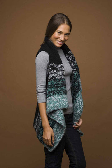 Knit Rectangle Vest in Lion Brand Jiffy - 50904AD
