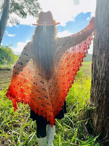 Dragonfly Freefall Shawl