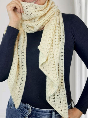 Diagonal elegant scarf
