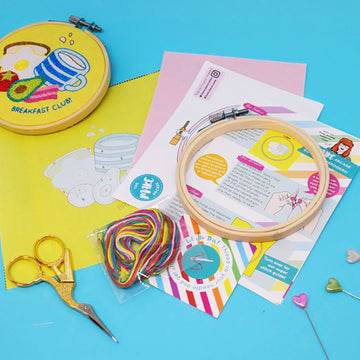The Make Arcade Breakfast Time Embroidery Kit - 4 Inch
