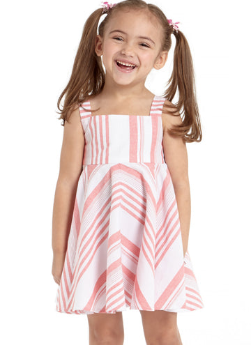 McCall's Children's/Girls' Dresses with Square Neck, and Circular Skirt Variations M7587 - Sewing Pattern