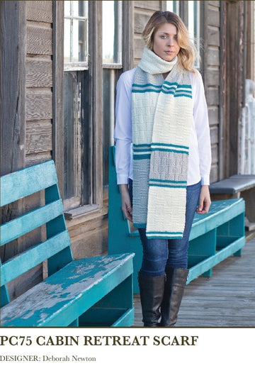 Cabin Retreat Scarf in Imperial Yarn Willamette - PC75 - Downloadable PDF