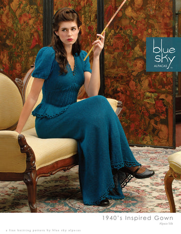 Blue Sky Fibers 1940's Inspired Gown