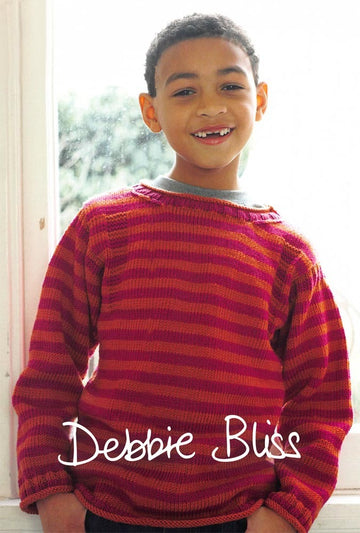 Striped Sweater in Debbie Bliss Rialto DK - Downloadable PDF