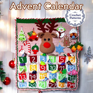 Deer Advent Calendar Crochet Pattern: DIY Christmas Toy (PDF Pattern)