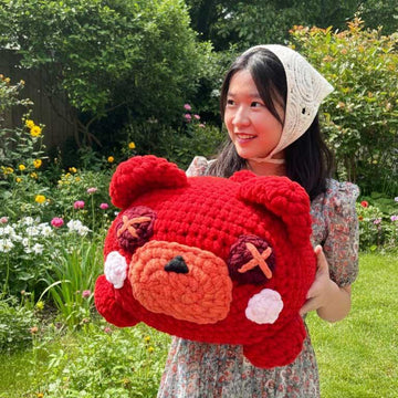 Chunky amigurumi Cocomelon pillow crochet