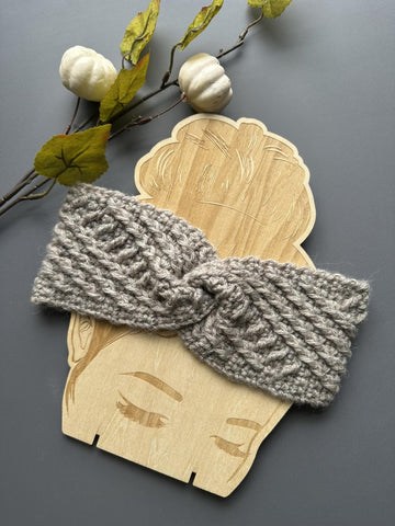 Crossline Crochet Headband