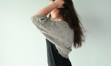 Patricia - leaf pattern shrug