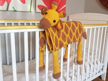 3in1 Safari Giraffe Baby Blanket Crochet Pattern