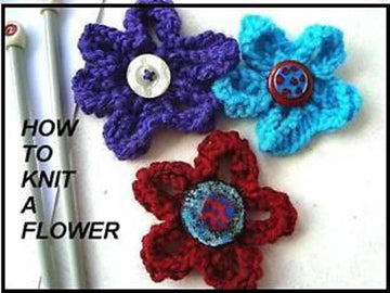 Knitted Flower