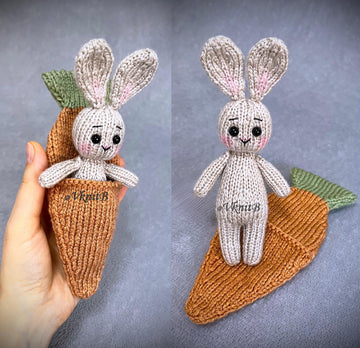 Bunny In A Carrot Bed