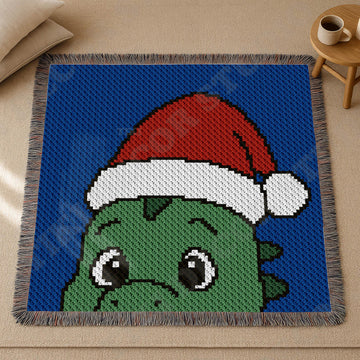 Chibi Dragon Baby Blanket C2C Crochet Pattern