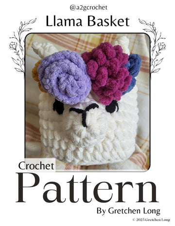 Llama Basket Crochet Pattern