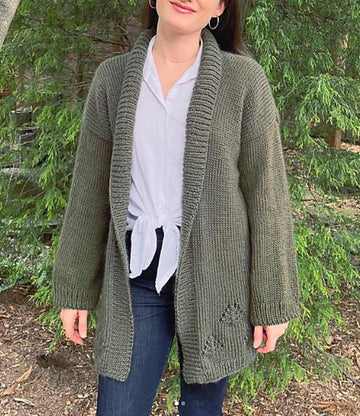 Evergreen Shawl Cardigan