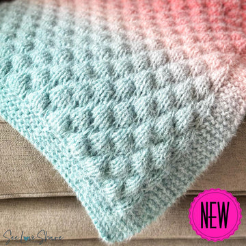 Sophie’s Bubble Stitch Baby Blanket