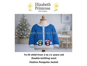 Festive Penguins Jacket P120
