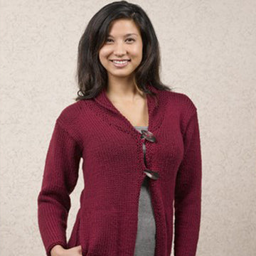 615 Prose Cardigan - Knitting Pattern for Women in Valley Yarns Valley Superwash Bulky and Valley Superwash
