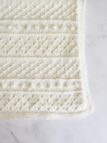 Angus Baby Blanket Knitting Pattern DK