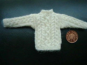 1:12th scale Aran Sweater 5