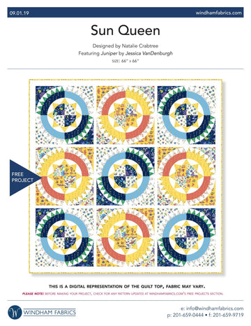 Windham Fabrics Sun Queen - Downloadable PDF