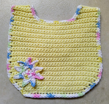 Crochet Baby Bib Pattern Easy Baby Shower Gift Idea Newborn Crochet Pattern PDF Beginner Baby Bib Design Handmade Baby Accessory DIY