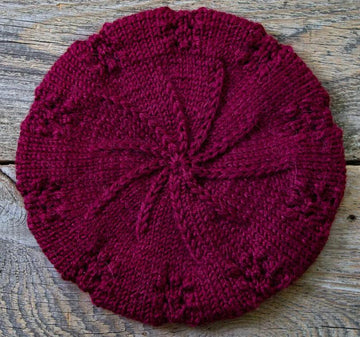 Simple Burgundy Beret