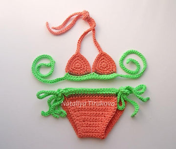 Peach Bikini Baby Set