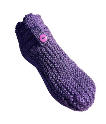 Horizontal Slippers Easy Knitting Pattern